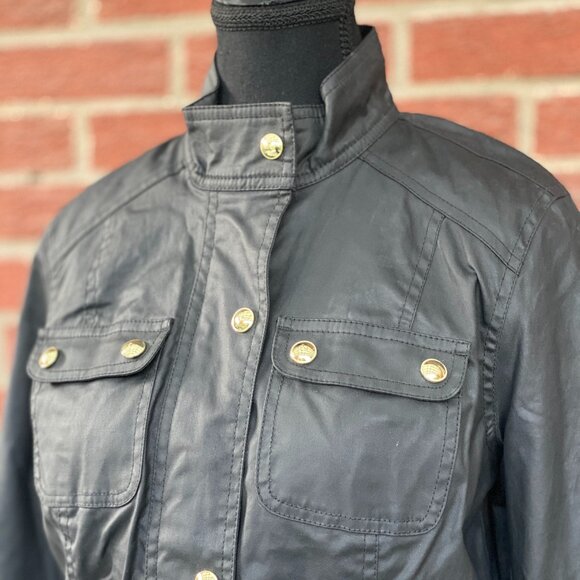 Tommy Hilfiger Dark Olive Utility Jacket w/ Gold Hardware | Women’s Small - Picture 5 of 14